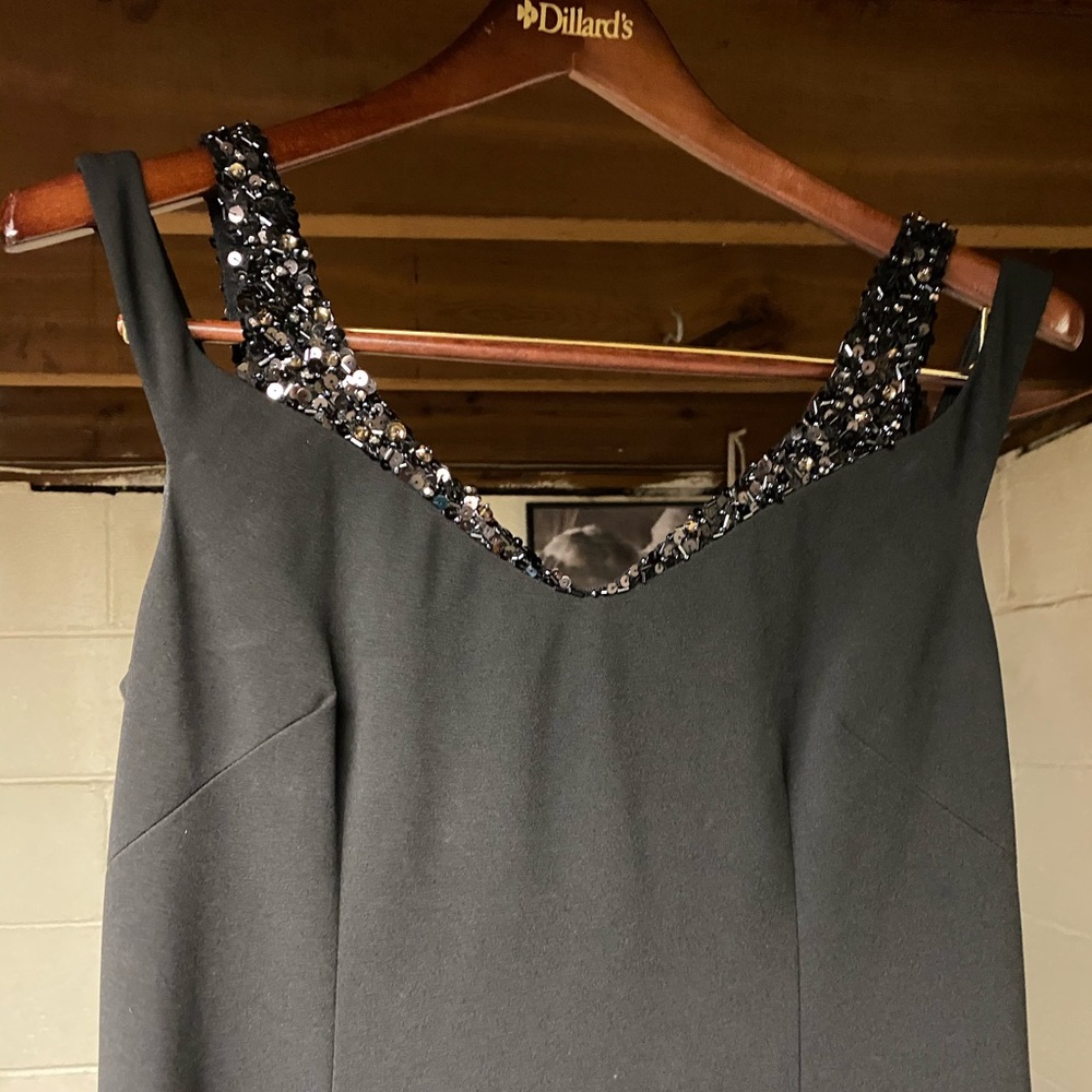 Adriana Papel HI-Low black Dress